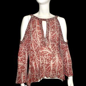 Free People Boho Open Shoulder Top